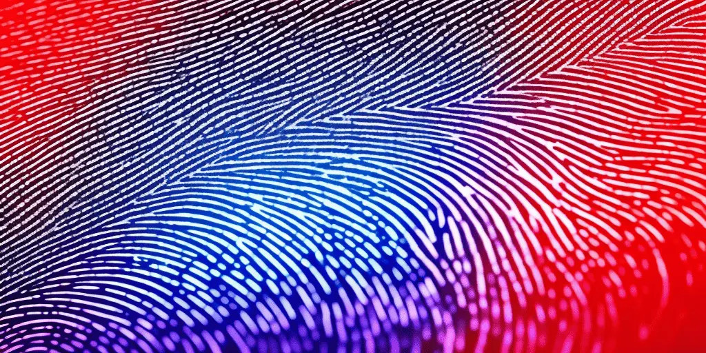 What surfaces do fingerprints not show on